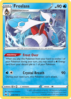 Froslass Chilling Reign card