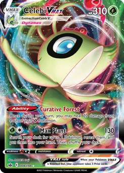Celebi VMAX Chilling Reign card