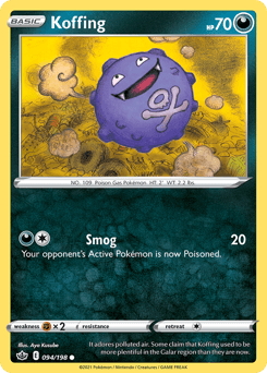 Koffing Chilling Reign card