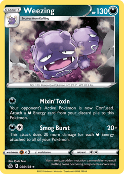 Weezing Chilling Reign card