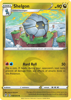 Shelgon Evolving Skies card