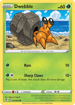 Dwebble Evolving Skies card