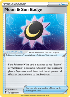 Moon & Sun Badge Evolving Skies card