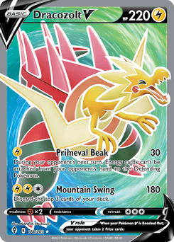 Dracozolt V Evolving Skies card
