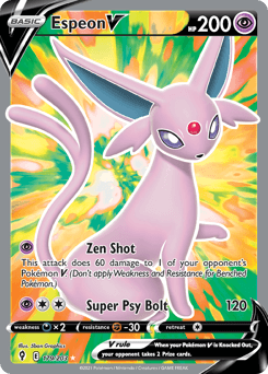 Espeon V Evolving Skies card
