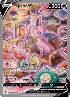 Espeon V Evolving Skies card
