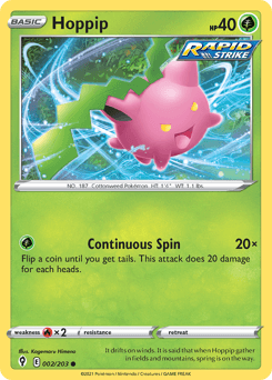 Hoppip Evolving Skies card
