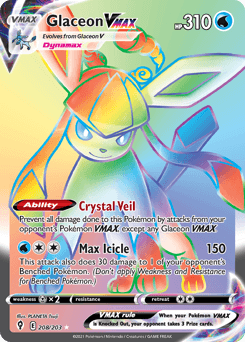 Glaceon VMAX Evolving Skies card