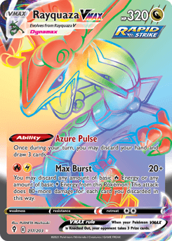 Rayquaza VMAX Evolving Skies card