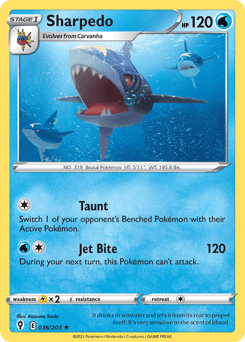 Sharpedo Evolving Skies card