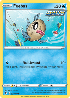 Feebas Evolving Skies card
