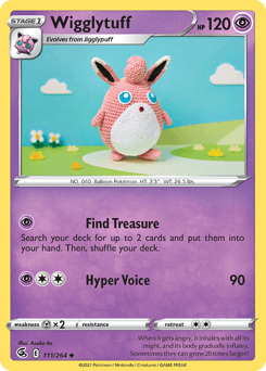 Wigglytuff Fusion Strike card
