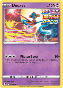 Deoxys Fusion Strike card