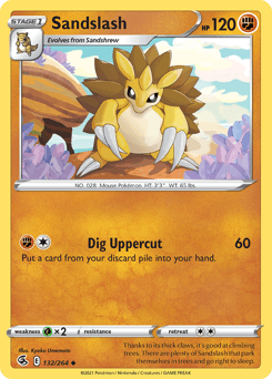 Sandslash Fusion Strike card