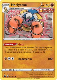 Hariyama Fusion Strike card