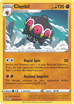 Claydol Fusion Strike card
