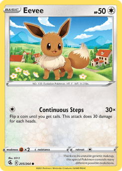 Eevee Fusion Strike card