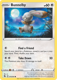 Bunnelby Fusion Strike card