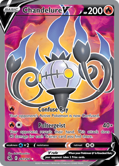 Chandelure V Fusion Strike card