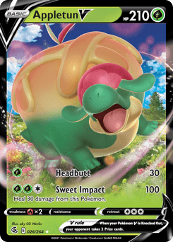 Appletun V Fusion Strike card