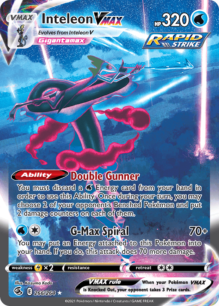 Inteleon VMAX Fusion Strike card