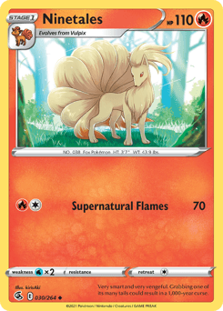 Ninetales Fusion Strike card