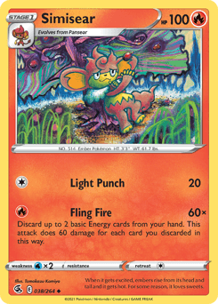 Simisear Fusion Strike card