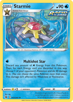 Starmie Fusion Strike card