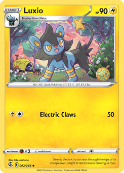 Luxio Fusion Strike card