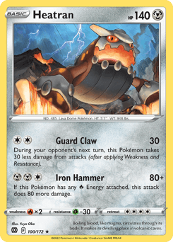 Heatran Brilliant Stars card