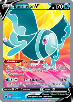 Lumineon V Brilliant Stars card