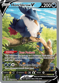 Honchkrow V Brilliant Stars card