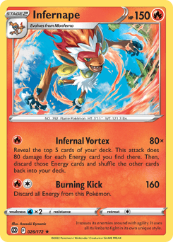Infernape Brilliant Stars card