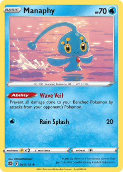 Manaphy Brilliant Stars card