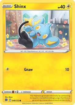 Shinx Brilliant Stars card