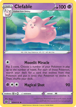 Clefable Brilliant Stars card