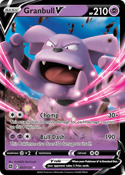 Granbull V Brilliant Stars card