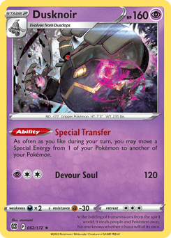 Dusknoir Brilliant Stars card