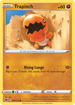 Trapinch Brilliant Stars card