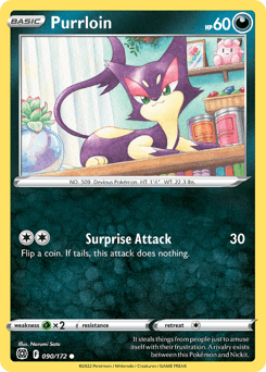 Purrloin Brilliant Stars card