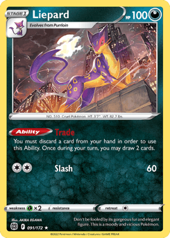 Liepard Brilliant Stars card