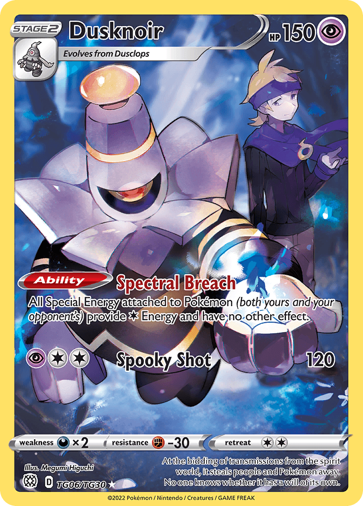 Dusknoir Brilliant Stars Trainer Gallery card