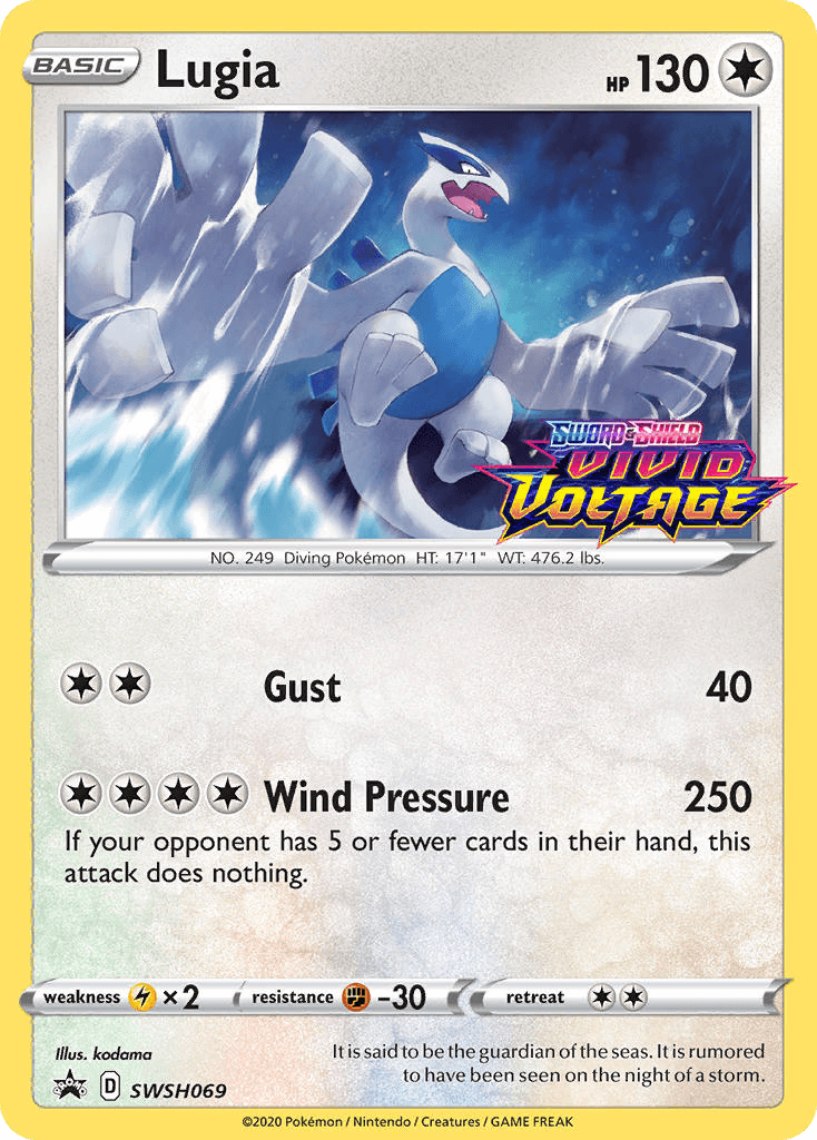 Lugia SWSH Black Star Promos card