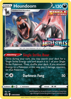 Houndoom SWSH Black Star Promos card