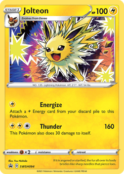 Jolteon SWSH Black Star Promos card