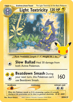 Light Toxtricity SWSH Black Star Promos card