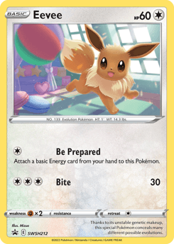 Eevee SWSH Black Star Promos card