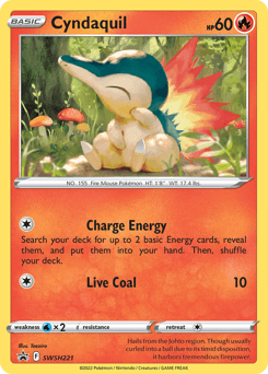 Cyndaquil SWSH Black Star Promos card