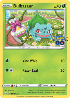 Bulbasaur SWSH Black Star Promos card