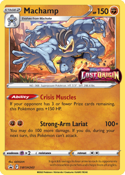 Machamp SWSH Black Star Promos card